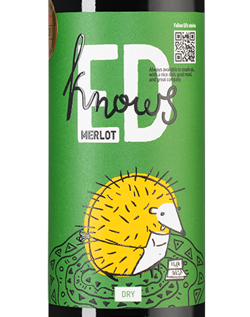 Вино Ed Knows Merlot, Bostavan, 2021, (137673), Республика Молдова, Valul lui Traian, красное, сухое, 0.75 л, Эд Ноуз Мерло, цена 1120 рублей