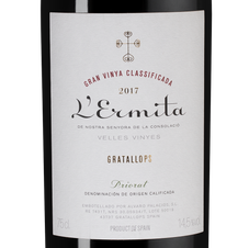 Вино L'Ermita Velles Vinyes, (114116), красное сухое, 2017 г., 0.75 л, Л`Эрмита Веллес Виньес цена 219990 рублей