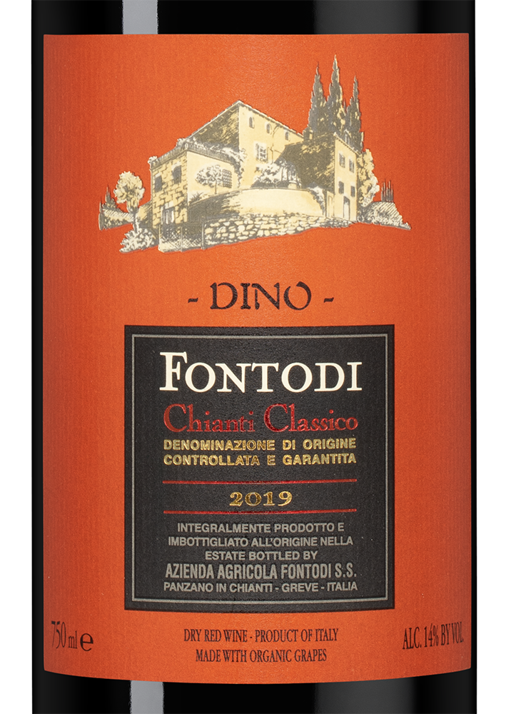 Вино Dino, Fontodi, 2019, (131818), Италия, Тоскана, красное, сухое, 0.75 л, Кьянти Классико Дино, цена 13990 рублей