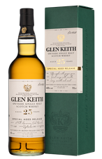 Виски Glen Keith 25 Years Old в подарочной упаковке, (127125), gift box в подарочной упаковке, Шотландия, 0.7 л, Глен Кит 25 лет цена 59990 рублей