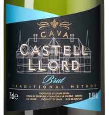 Игристое вино Cava Castell Llord, (125957), белое брют, 0.75 л, Кава Кастель Льорд цена 1590 рублей