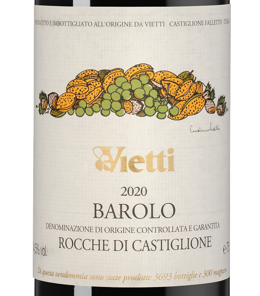 Вино Barolo Rocche di Castiglione, Vietti, 2020, (150984), Италия, Пьемонт, красное, сухое, 0.75 л, Бароло Рокке ди Кастильоне, цена 64990 рублей
