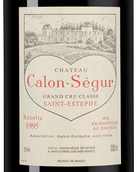 Вино 1995 года урожая Chateau Calon Segur