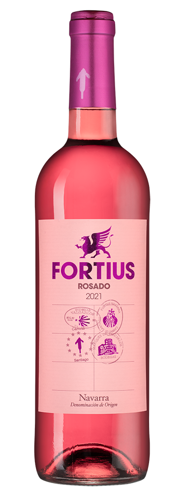 Вино Fortius Rosado, 2021, (137206), Испания, Наварра, розовое, сухое, 0.75 л, Фортиус Росадо, цена 1490 рублей