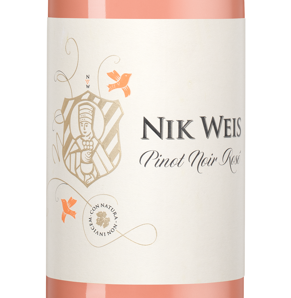 Вино Pinot Noir Mosel Rose, Nik Weis St. Urbans-Hof, 2021, (140100), Германия, Мозель, розовое, сухое, 0.75 л, Пино нуар Розе, цена 2303 рублей