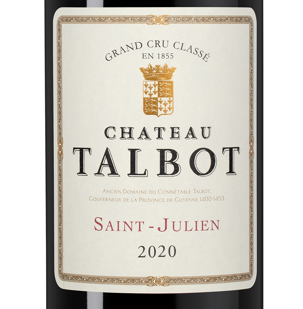 Вино Chateau Talbot (Saint-Julien), 2020, 1.5л, (151550), Франция, Бордо, красное, сухое, 1.5 л, Шато Тальбо, цена 46490 рублей