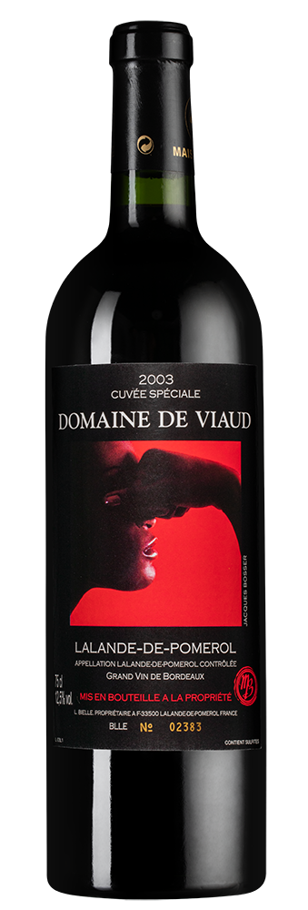 Вино Domaine de Viaud Cuvee Speciale (Lalande-de-Pomerol), 2003, (154849), Франция, Бордо, красное, сухое, 0.75 л, Домен де Вио Кюве Спесиаль, цена 12990 рублей