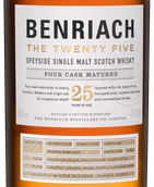 Крепкие напитки Шотландия Benriach 25 years old в подарочной упаковке