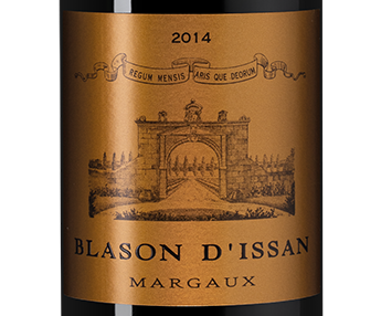 Вино Blason d'Issan (Margaux), Chateau d'Issan, 2014, (149887), Франция, Бордо, красное, сухое, 0.75 л, Блазон д'Иссан, цена 9990 рублей