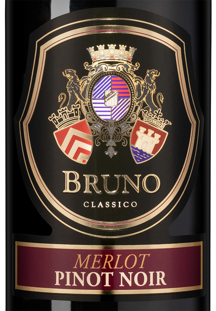 Вино Bruno Merlot-Pinot Noir, Bostavan, 2023, (150256), Республика Молдова, Valul lui Traian, красное, сухое, 0.75 л, Бруно Мерло / Пино Нуар, цена 990 рублей