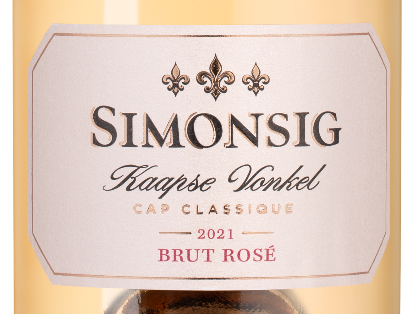 Игристое вино Kaapse Vonkel Brut Rose в подарочной упаковке, Simonsig, 2021, (145139), Южная Африка, Вестерн Кейп, розовое, брют, 0.75 л, Каапс Вонкель Брют Розе, цена 3990 рублей
