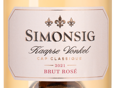 Игристые вина из винограда Пино Нуар Kaapse Vonkel Brut Rose в подарочной упаковке