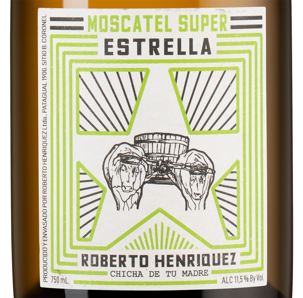 Вино Moscatel Super Estrella, Roberto Henriquez, 2020, (127276), Чили, Южный регион, белое, сухое, 0.75 л, Москатель Супер Эстрелла, цена 7990 рублей