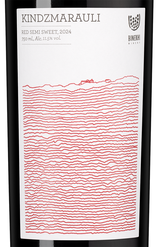 Вино Kindzmarauli, Binekhi, 2024, (158169), Грузия, Кахетия, красное, полусладкое, 0.75 л, Киндзмараули, цена 2490 рублей