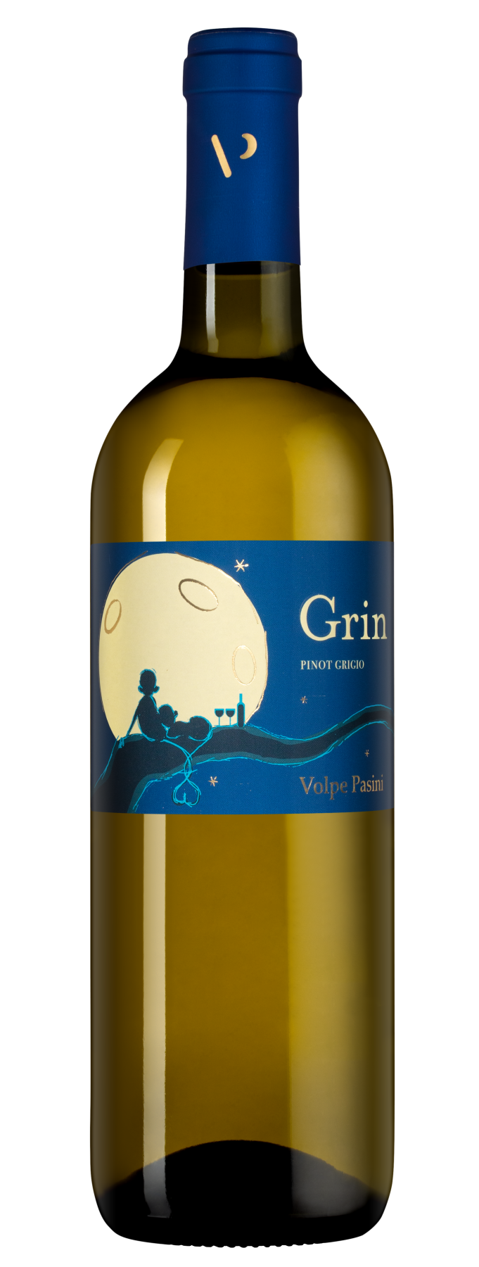 Вино Grin Pinot Grigio, Volpe Pasini, 2021, (140801), Италия, Фриули-Венеция-Джулия, белое, полусухое, 0.75 л, Грин Пино Гриджо, цена 3490 рублей