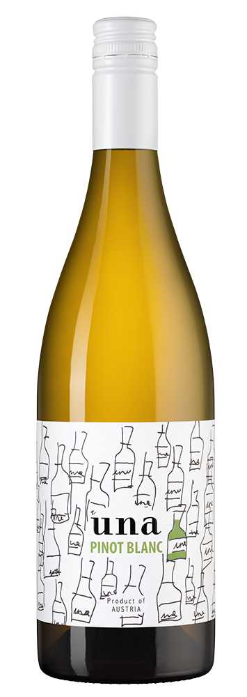 Вино UNA Pinot Blanc, Vereinigte Winzer Neusiedler, 2021, (140606), Австрия, Бургенланд, белое, полусухое, 0.75 л, УНА Пино блан, цена 2290 рублей