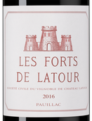 Вино 2016 года урожая Les Forts de Latour