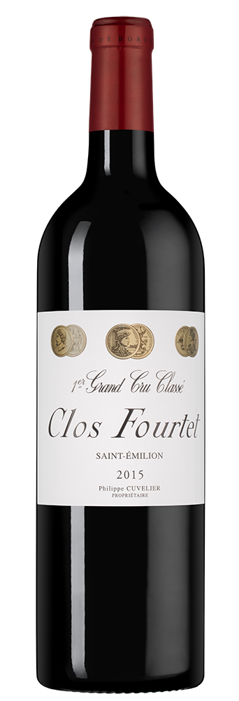 Вино Clos Fourtet (Saint-Emilion Grand Cru), 2015, (105848), Франция, Бордо, красное, сухое, 0.75 л, Кло Фурте, цена 48490 рублей