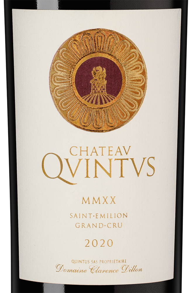 Вино Chateau Quintus (Saint-Emilion Grand Cru), 2020, (133928), Франция, Бордо, красное, сухое, 0.75 л, Шато Кинтюс, цена 42490 рублей
