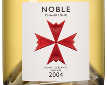 Белое игристое вино и шампанское Noble Champagne Blanc de Blancs в подарочной упаковке