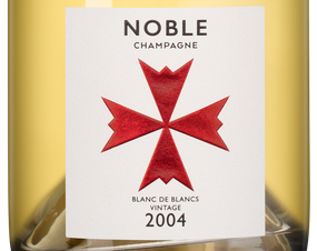 Шампанское Noble Champagne Blanc de Blancs в подарочной упаковке, (129882), gift box в подарочной упаковке, белое брют, 2004 г., 0.75 л, Нобль Шампань Блан де Блан Брют цена 57490 рублей