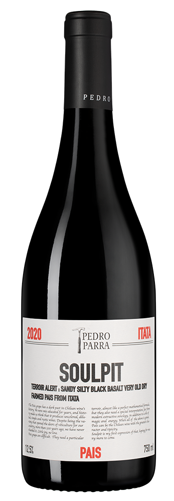 Вино Soulpit, Pedro Parra y Familia, 2020, (133733), Чили, Южный регион, красное, сухое, 0.75 л, Паис Соулпит, цена 12490 рублей