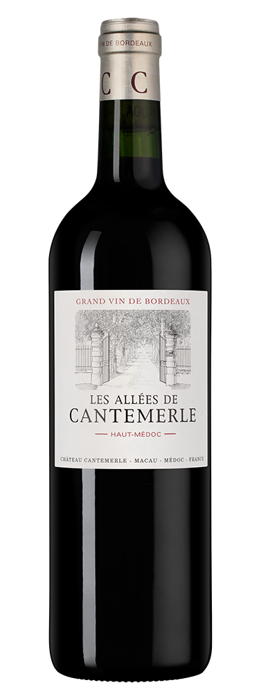 Вино Les Allees de Cantemerle, Chateau Cantemerle, 2019, (154526), Франция, Бордо, красное, сухое, 0.75 л, Лез Алле де Кантмерль, цена 5990 рублей
