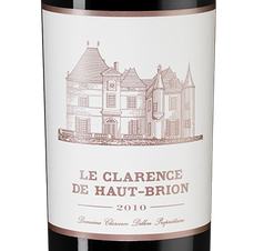Вино Le Clarence de Haut-Brion, (135656), красное сухое, 2010 г., 0.75 л, Ле Кларанс де О-Брион цена 39990 рублей