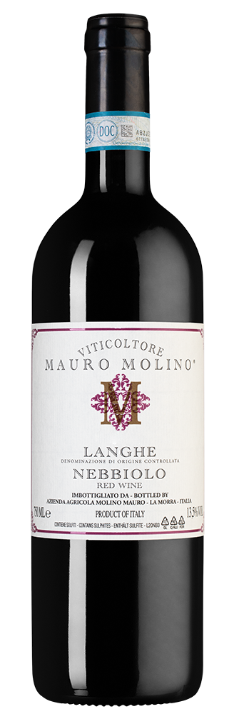 Вино Langhe Nebbiolo, Mauro Molino, 2023, (152677), Италия, Пьемонт, красное, сухое, 0.75 л, Ланге Неббиоло, цена 4690 рублей