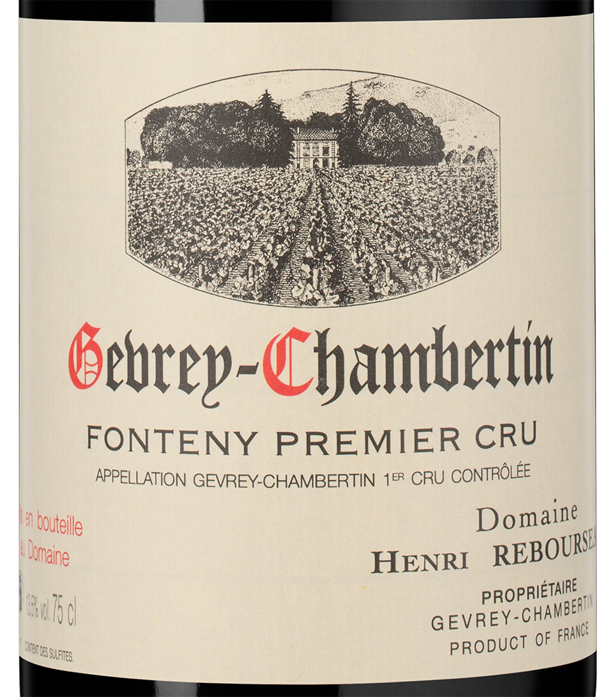 Вино Gevrey-Chambertin Fonteny Premier Cru, Domaine Henri Rebourseau, 2023, (157963), Франция, Бургундия, красное, сухое, 0.75 л, Жевре-Шамбертен Фонтени Премье Крю, цена 42490 рублей