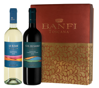 Вино Тоскана Италия Banfi Col di Sasso+Le Rime в подарочной упаковке