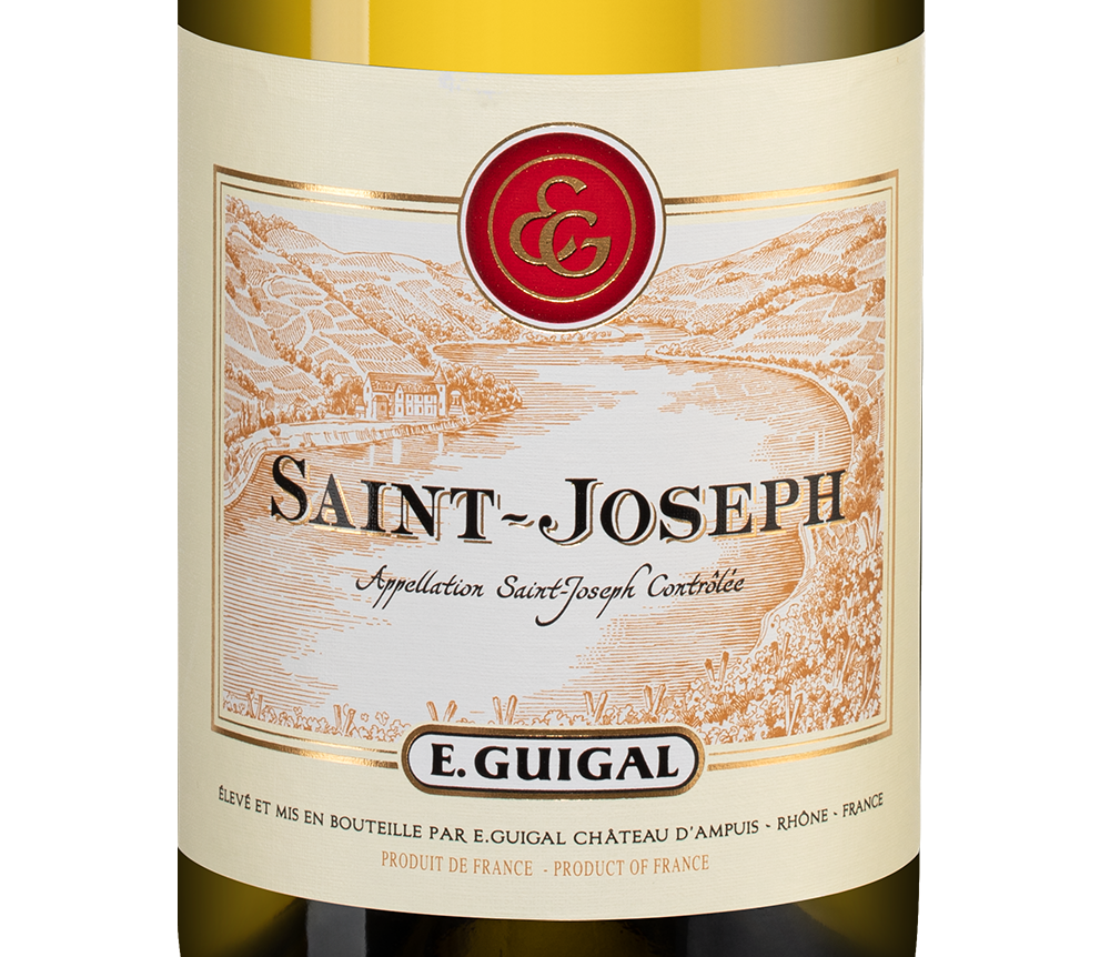 Вино Saint-Joseph Blanc, Guigal, 2018, (118113), Франция, Долина Роны, белое, сухое, 0.75 л, Сен-Жозеф Блан, цена 8990 рублей