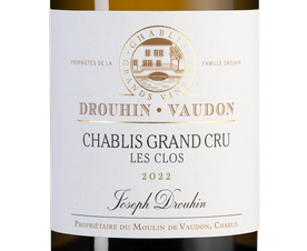 Вино Chablis Grand Cru Les Clos, (150001), белое сухое, 2022, 0.75 л, Шабли Гран Крю Ле Кло цена 28490 рублей