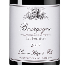 Вино Bourgogne les Perrieres, (119252), красное сухое, 2017 г., 0.75 л, Бургонь ле Перьер цена 8290 рублей