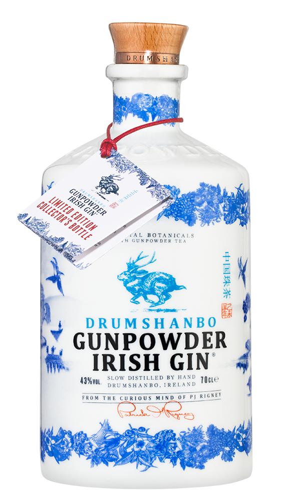 Джин Drumshanbo Gunpowder Irish Gin (керамическая бутылка), (126838), Ирландия, 0.7 л, Драмшанбо Ганпаудер Айриш Джин, цена 8490 рублей
