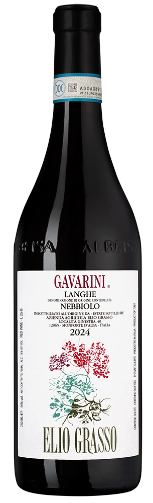 Вино Gavarini Langhe Nebbiolo, Elio Grasso, 2024, (158611), Италия, Пьемонт, красное, сухое, 0.75 л, Гаварини Ланге Неббиоло, цена 8290 рублей