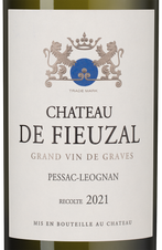 Вино Chateau de Fieuzal Blanc (Pessac-Leognan), (141469), белое сухое, 2021, 0.75 л, Шато де Фьёзаль Блан цена 18490 рублей