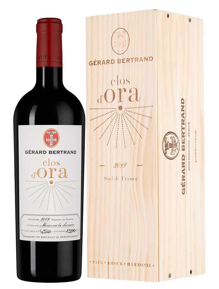 Вино Clos d'Ora в подарочной упаковке, Gerard Bertrand, 2019, (141164), Франция, Лангедок-Руссильон, красное, сухое, 0.75 л, Кло д'Ора, цена 64990 рублей