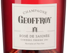 Розовое французское шампанское и игристое вино Rose de Saignee Premier Cru Brut