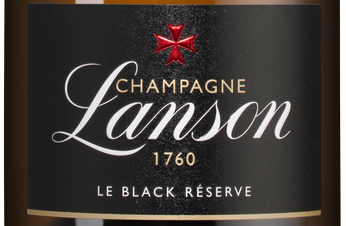 Шампанское Lanson Le Black Reserve Brut, (129975), gift box в подарочной упаковке, белое брют, 0.75 л, Ле Блэк Резерв Брют цена 13990 рублей