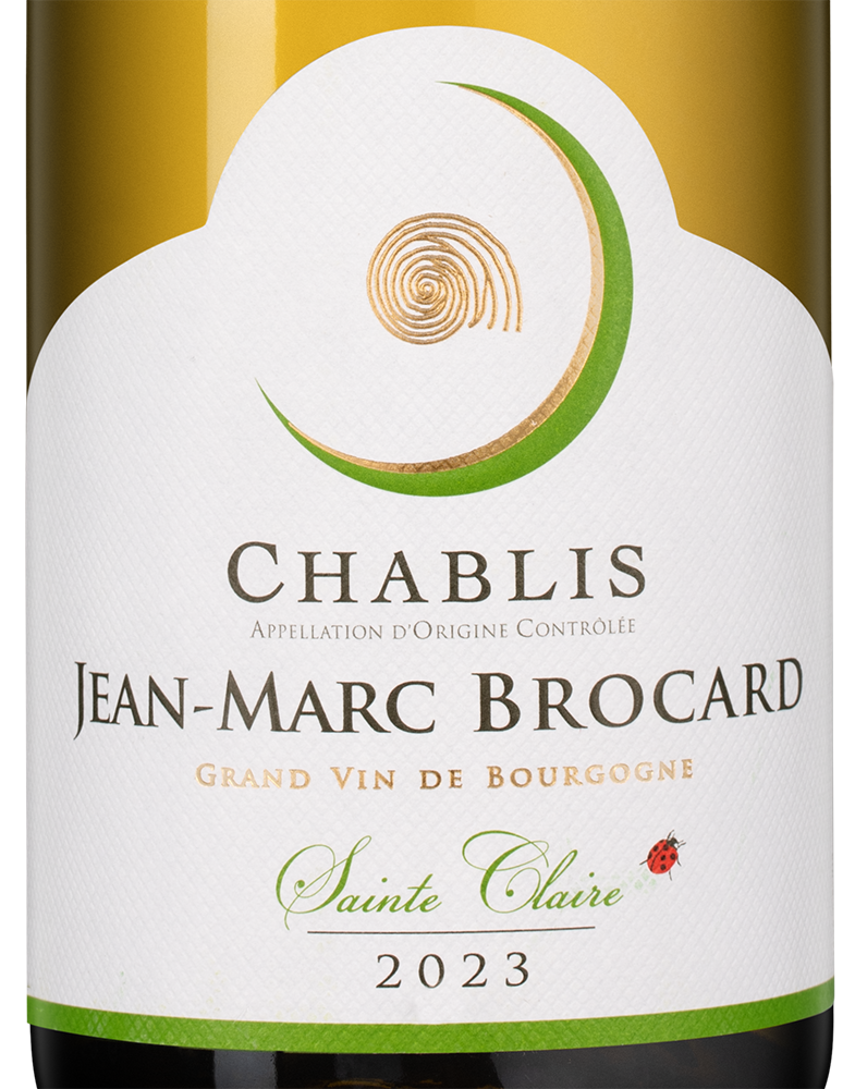 Вино Chablis Sainte Claire, Jean-Marc Brocard (Domaine Sainte-Claire), 2023, (149246), Франция, Бургундия, белое, сухое, 0.75 л, Шабли Сент Клер, цена 5990 рублей