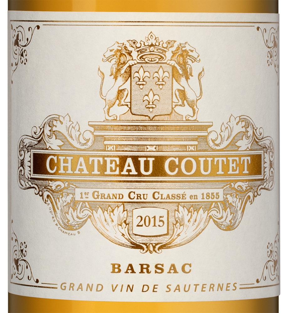 Вино Chateau Coutet (Barsac) BL, 2015, (150160), Франция, белое, 0.75 л, , цена 13490 рублей