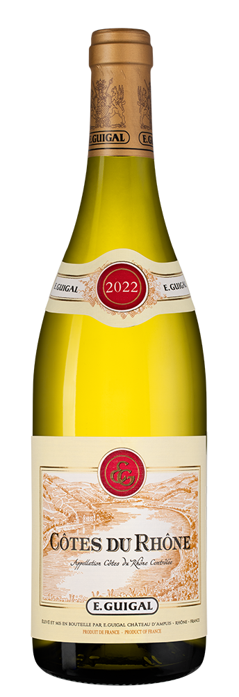 Вино Cotes du Rhone Blanc, Guigal, 2022, (143433), Франция, Долина Роны, белое, сухое, 0.75 л, Кот дю Рон Блан, цена 2768 рублей