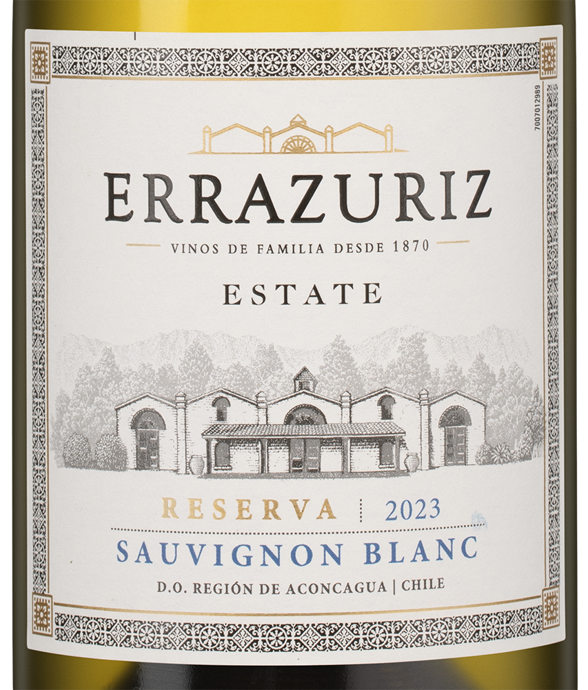 Вино Sauvignon Blanc Estate Series, Errazuriz, 2023, (147682), Чили, Аконкагуа, белое, сухое, 0.75 л, Совиньон Блан Эстейт Сериез, цена 1743 рублей