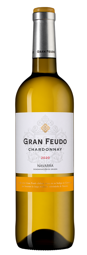 Вино Gran Feudo Chardonnay, Bodegas Chivite, 2020, (128457), Испания, Наварра, белое, сухое, 0.75 л, Гран Феудо Шардоне, цена 2590 рублей