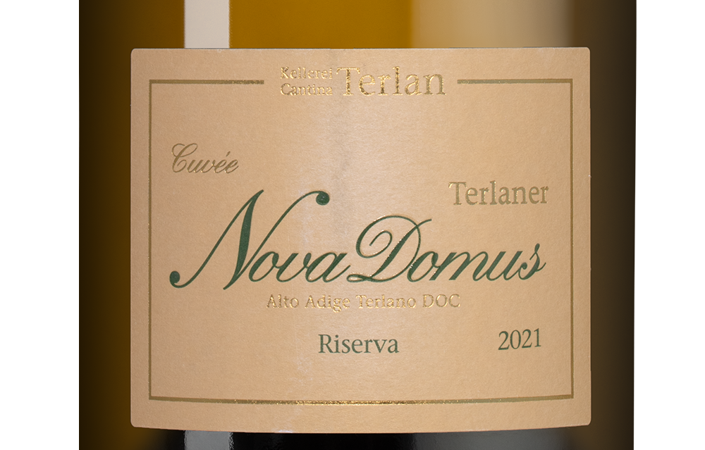 Вино Nova Domus Riserva, Cantina Terlan, 2021, (145627), Италия, Трентино-Альто Адидже, белое, сухое, 0.75 л, Нова Домус Ризерва, цена 9368 рублей