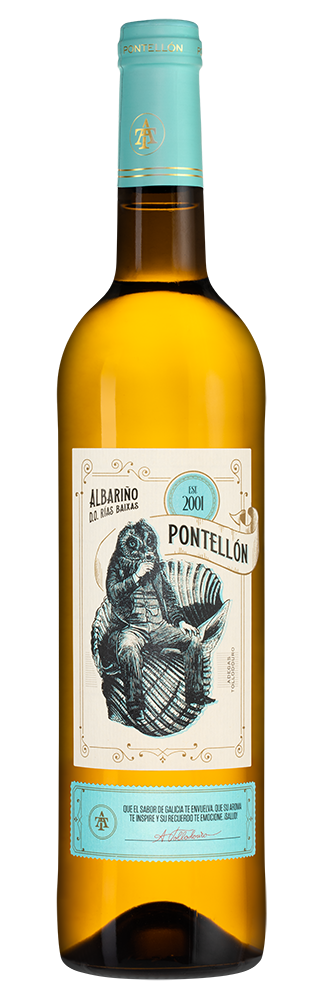 Вино Pontellon Albarino, Bodegas Horacio Gomez Araujo, 2022, (144396), Испания, Галисия, белое, сухое, 0.75 л, Понтейон Альбариньо, цена 3790 рублей