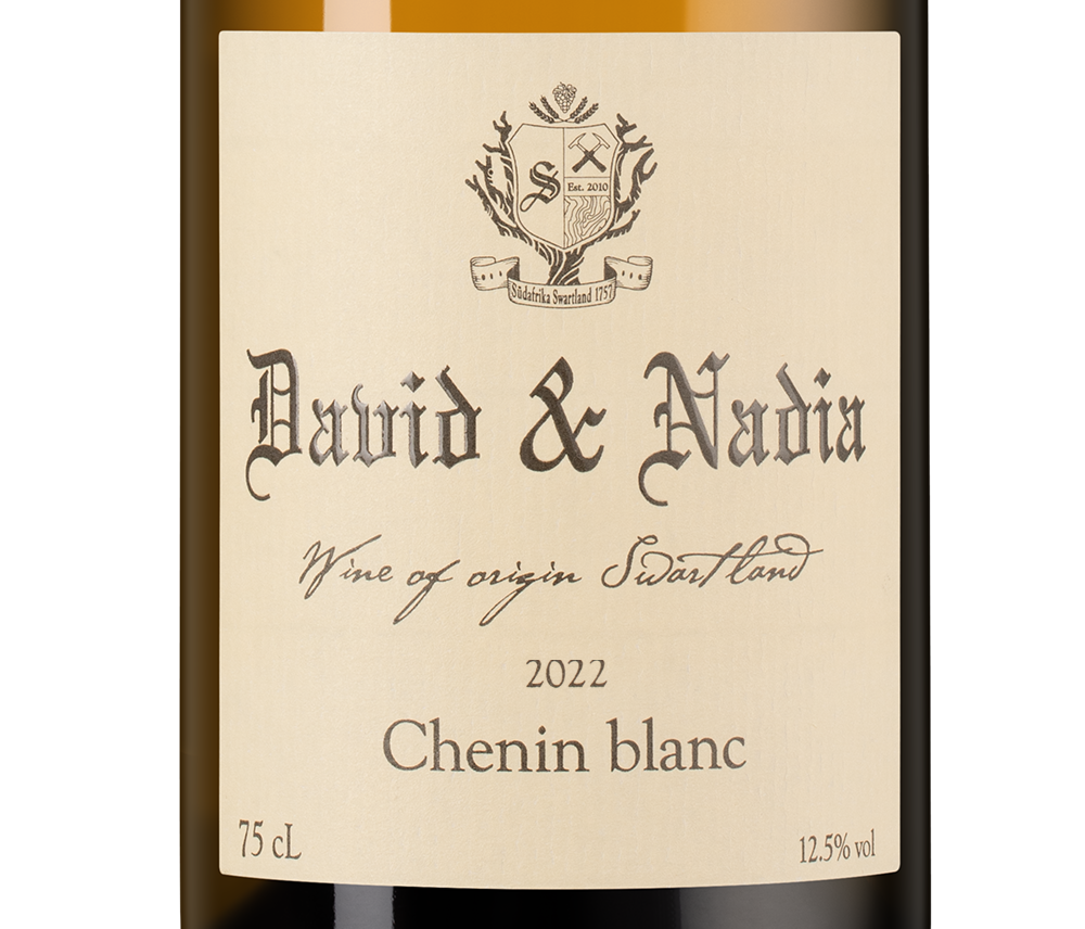 Вино Chenin Blanc, David & Nadia, 2022, (146969), Южная Африка, Свортленд, белое, сухое, 0.75 л, Шенен Блан, цена 7990 рублей