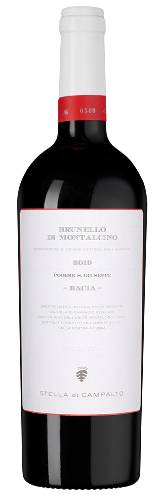 Вино Brunello di Montalcino Bacia, Stella di Campalto, 2019, (154494), Италия, Тоскана, красное, сухое, 0.75 л, Брунелло ди Монтальчино Бача, цена 79990 рублей
