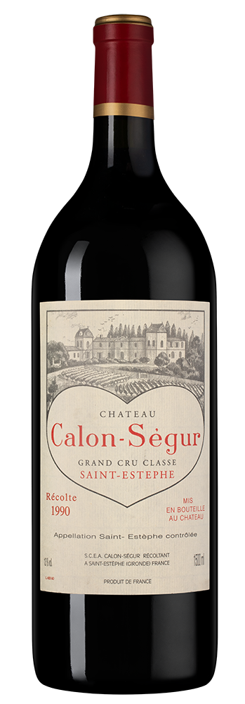 Вино Chateau Calon Segur (Saint-Estephe), 1990, 1.5л, (142477), Франция, Бордо, красное, сухое, 1.5 л, Шато Калон Сегюр, цена 174990 рублей